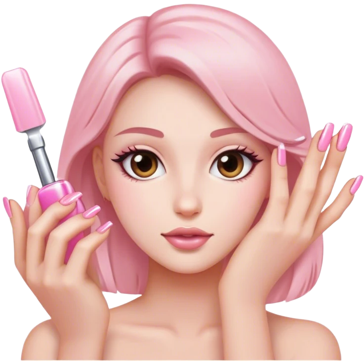 Light pink nails emoji