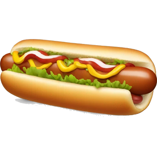 hot dog emoji