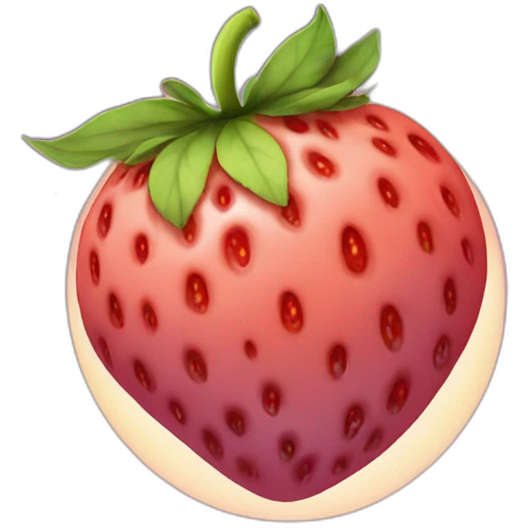 Strawberry moon emoji