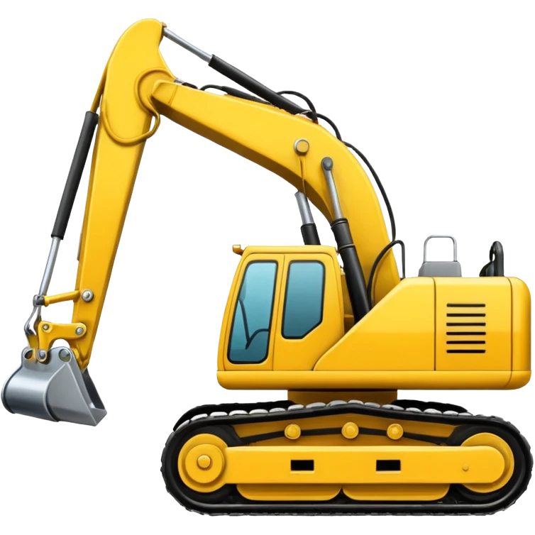 Escavadeira hidráulica emoji