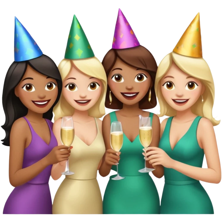 Five girlfriends emoji
