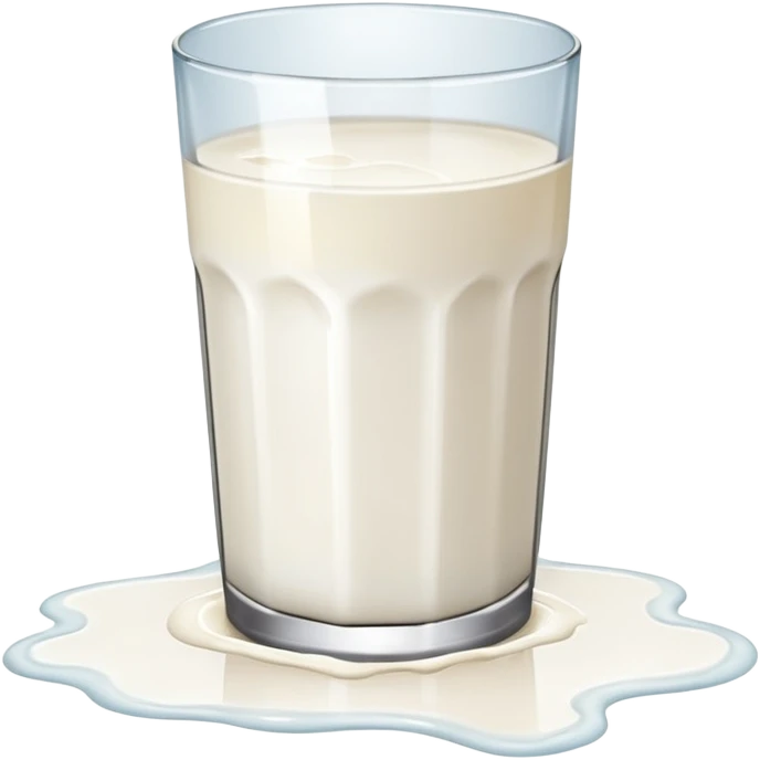 spilled glass of milk on floor milk puddle emoji