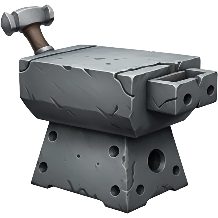 stone blacksmith's anvil emoji