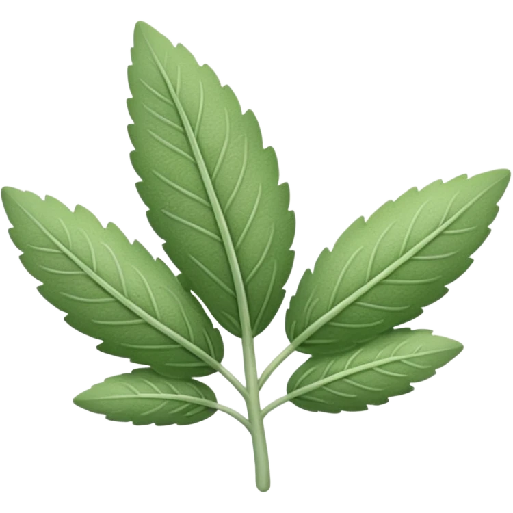 One little leaf of sage emoji