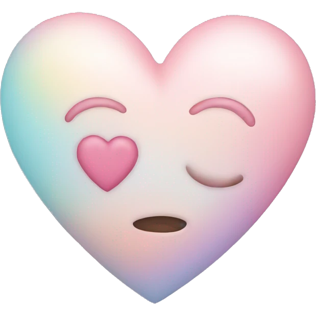 Pastel heart emoji