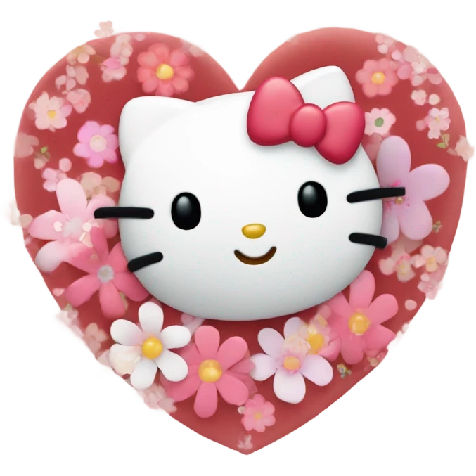 Loving hello kitty emoji