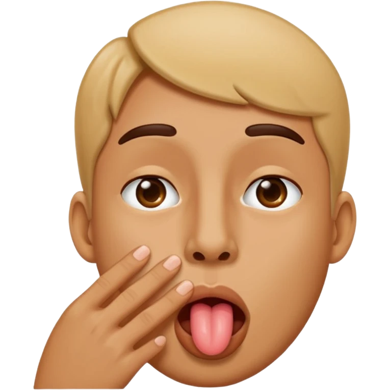 😝 with the tung touching the nose emoji