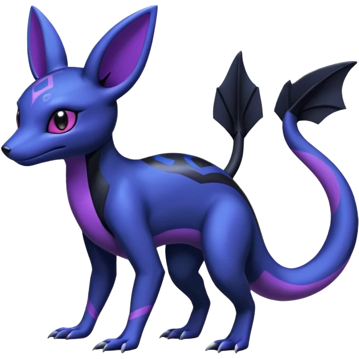 Shiny Salandit-Umbreon-Noibat-Hybrid (Full body) emoji