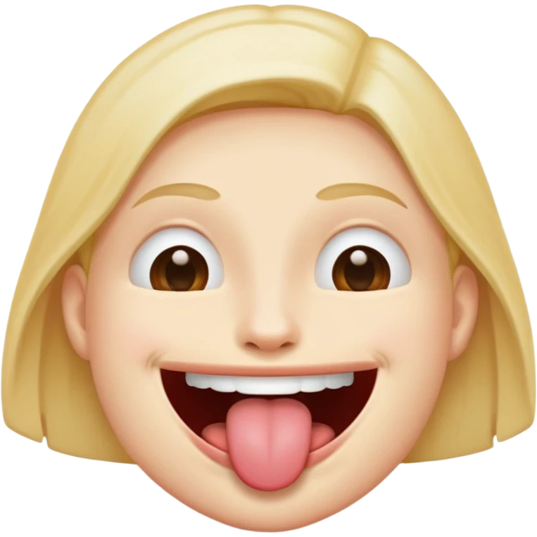 😛 but closed mouth sticking tounge out emoji
