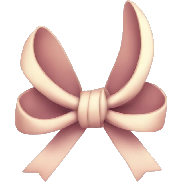 aesthetic bow  emoji