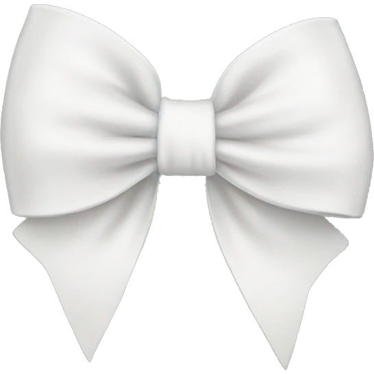 White bow emoji