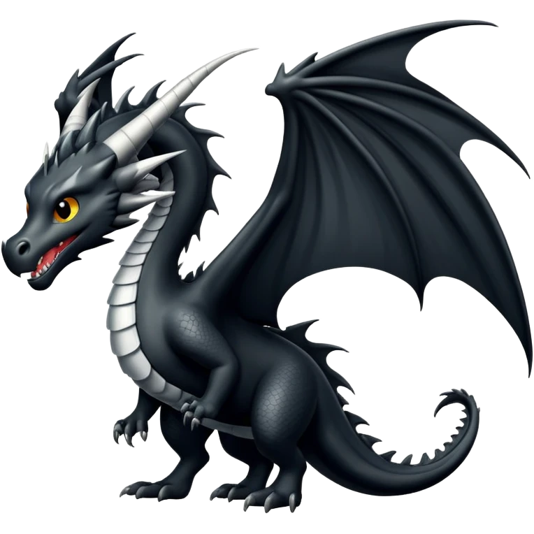 Dragón negro  emoji