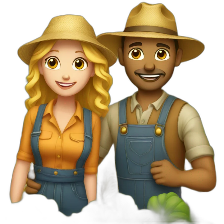 farmer couples emoji