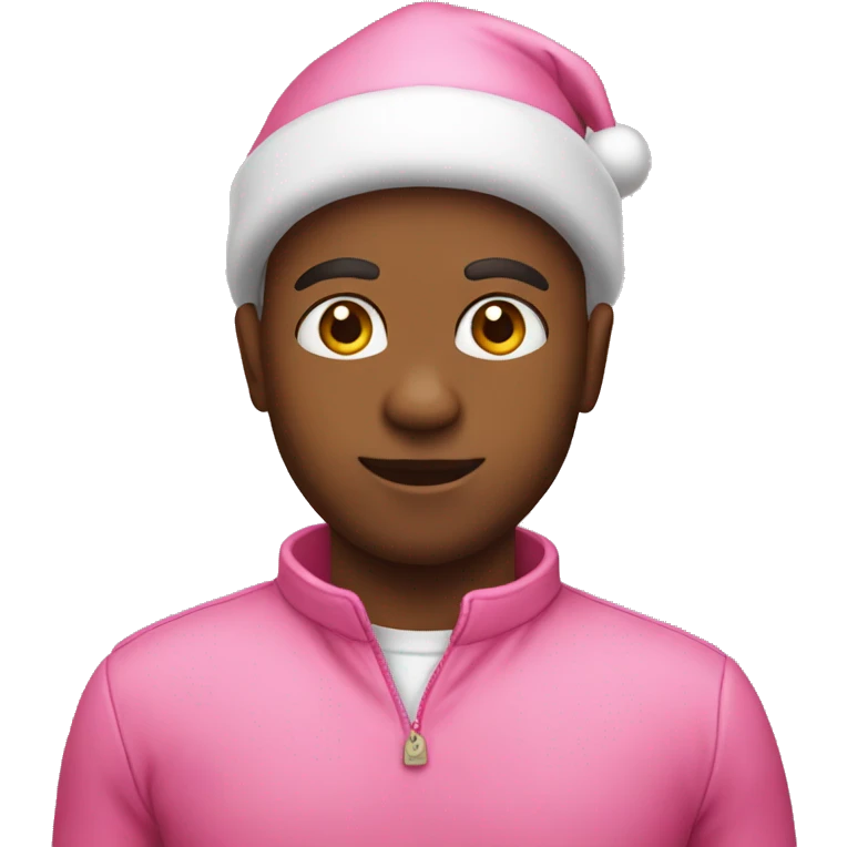 Christmas pink emoji