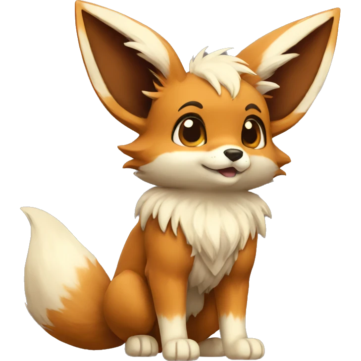 Eevee-Fox full body emoji