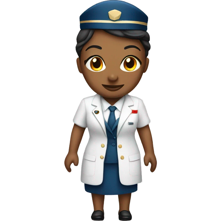  flight attendant red emoji