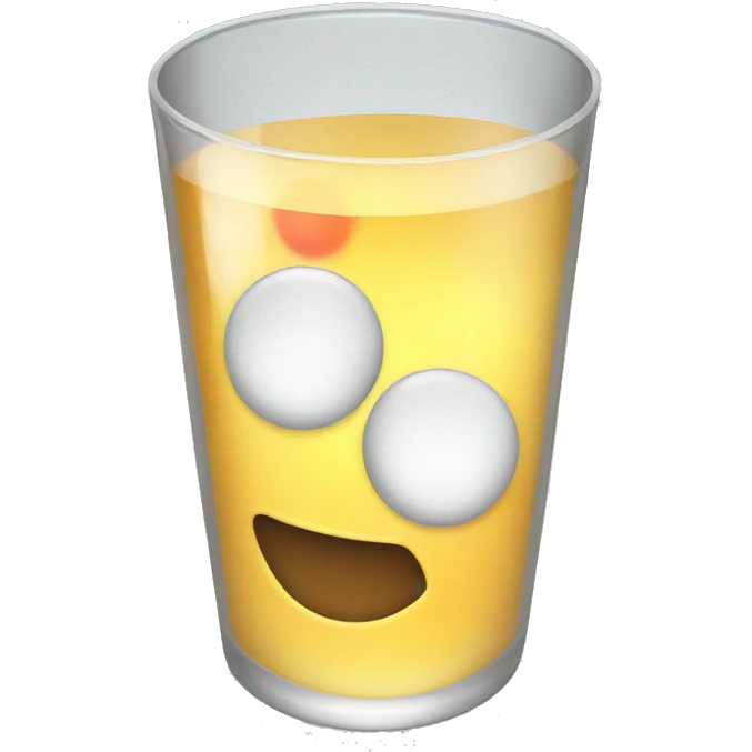 Drinking vodka at a party emoji