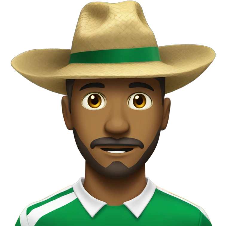 Leon jugando futbol con sombrero emoji