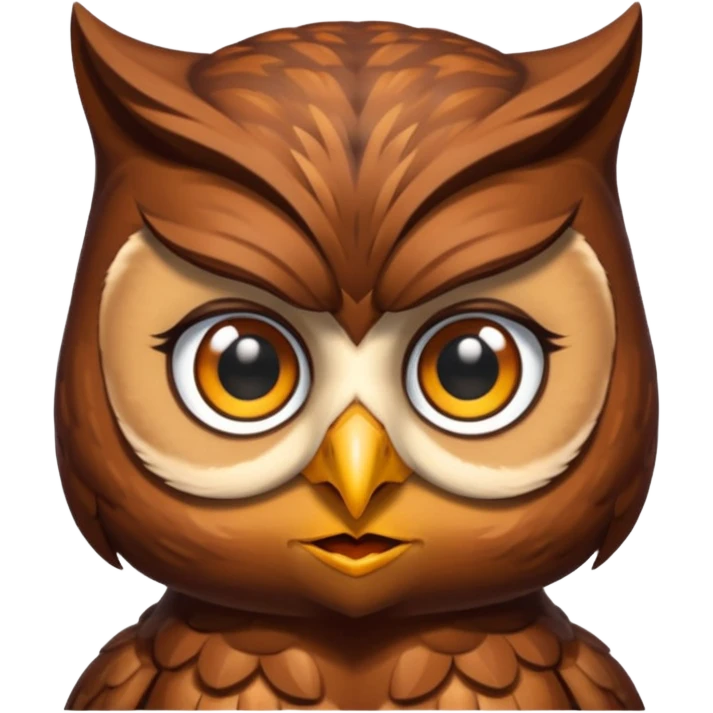 Owl lady emoji