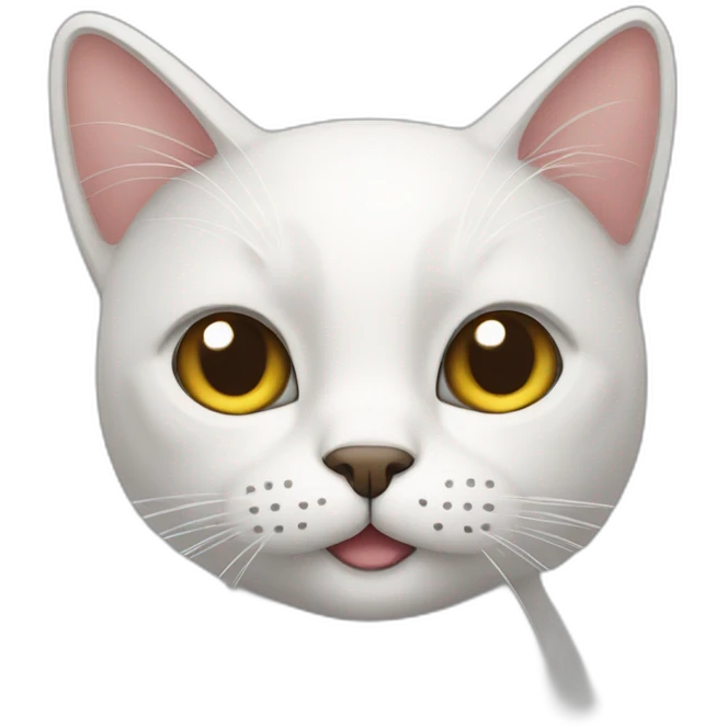 a cat that says hello emoji