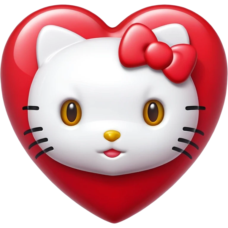 hello kitty heart emoji