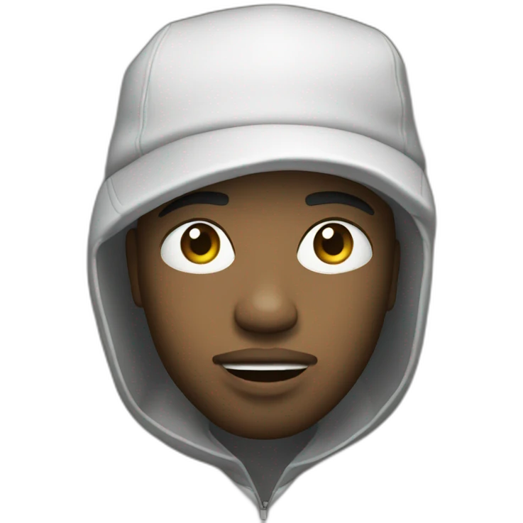 rapper white emoji
