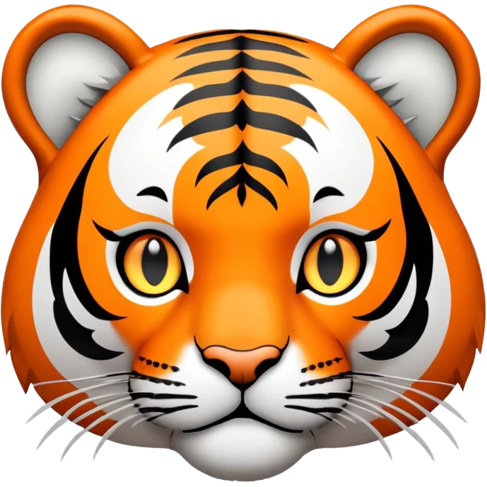 tiger face with GLHF speech bubble for Twitch emote emoji