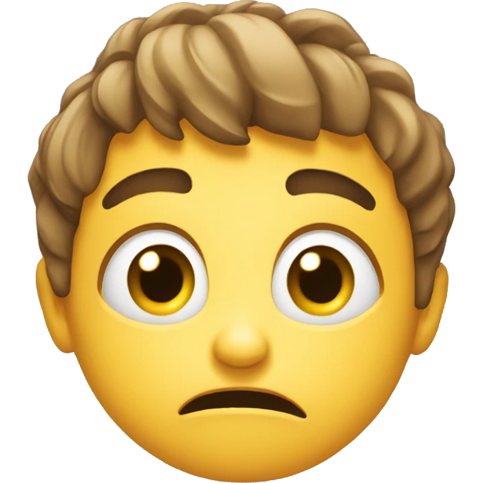 Desperate face emoji