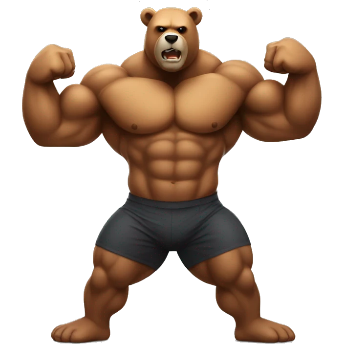 muscle bear emoji