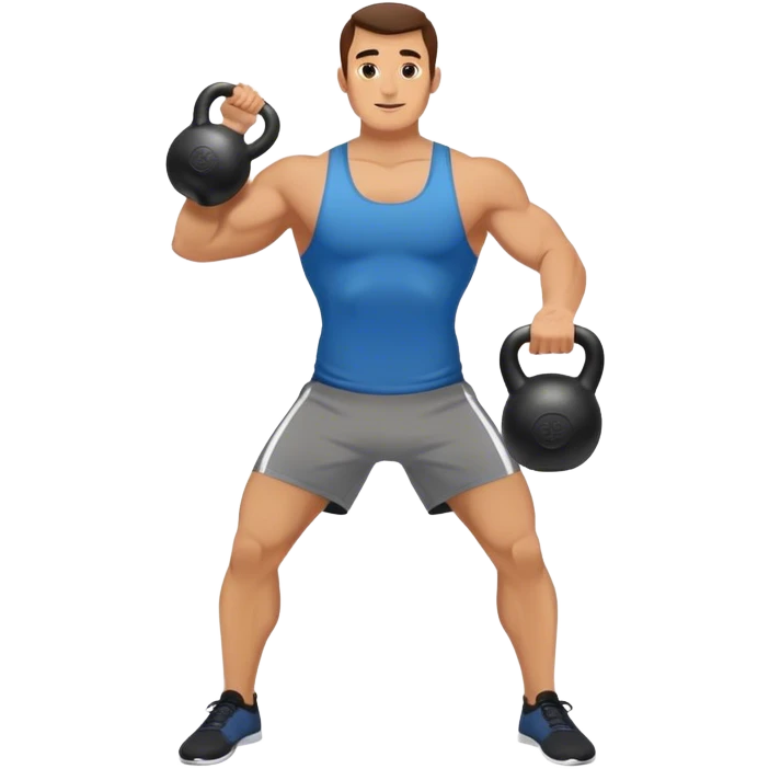 guy Kettlebell Exercises emoji