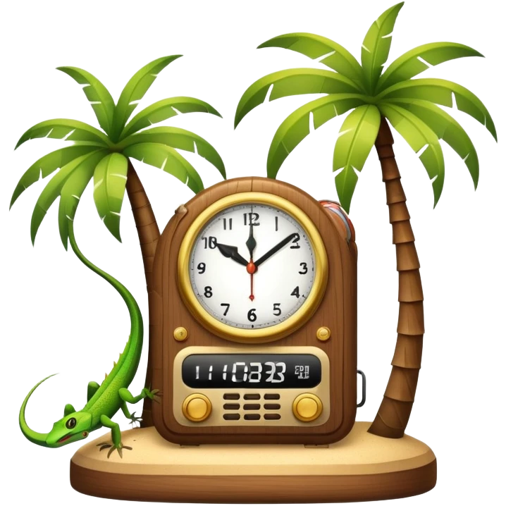 🕰️🎙️🔋⚡️🪵🦎🌴 emoji