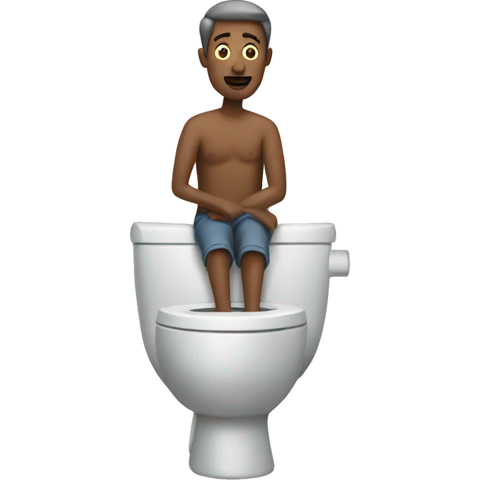 Man in a toilet  emoji