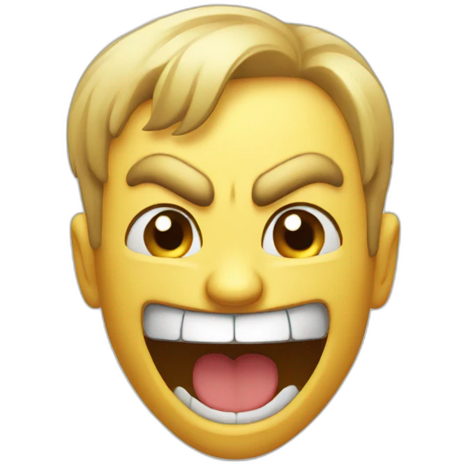 Laugh angry emoji