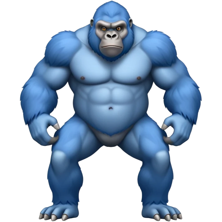Un gorille bleu du jeu gorilla tag  emoji