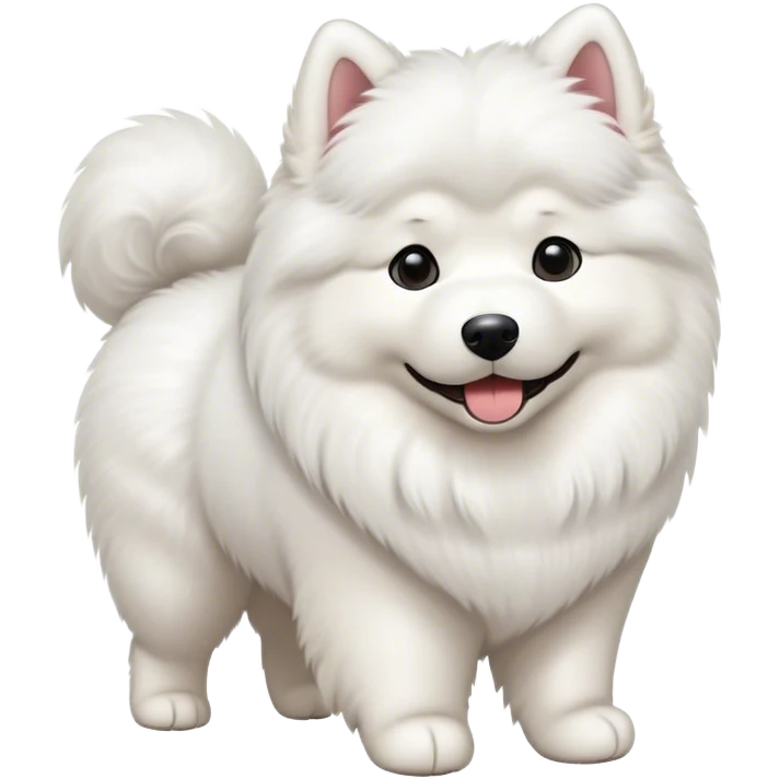  Samoyed on a walk emoji