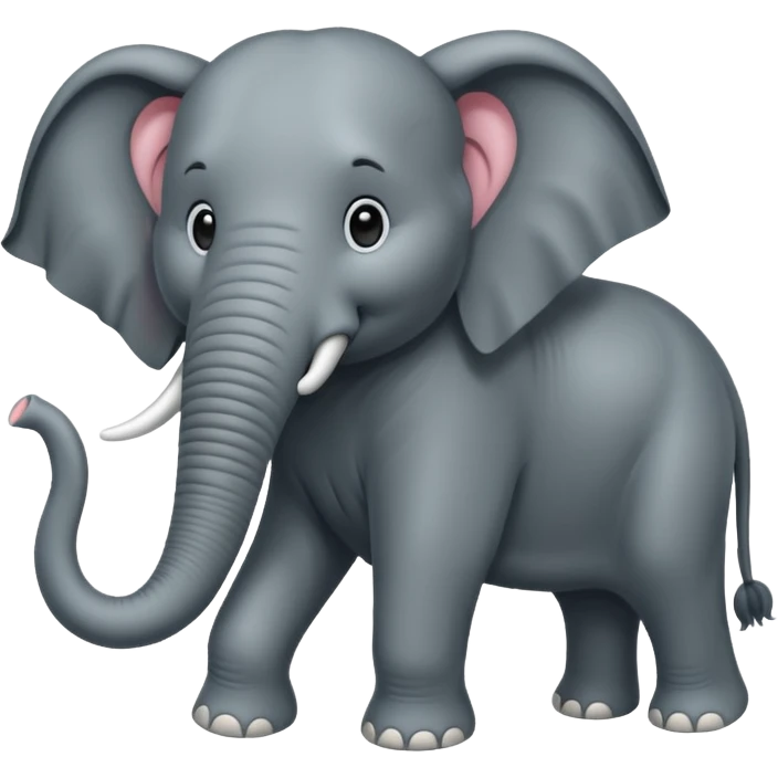 very long haired elephant emoji