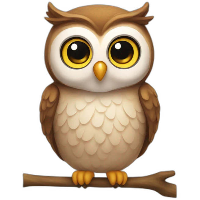 Cute owl emoji