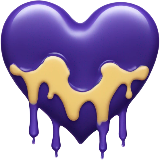 Dripping heart emoji