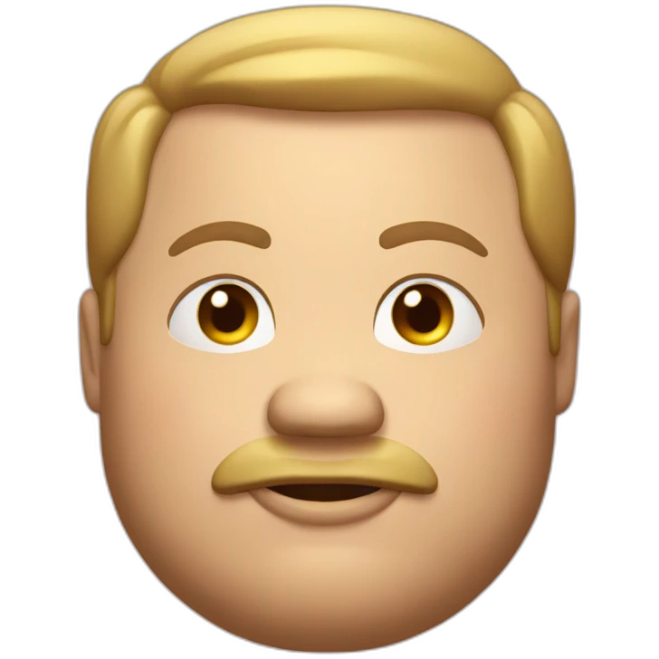 very fat guy emoji