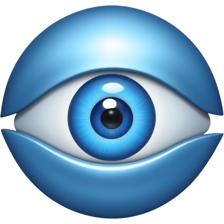 eye looking at a bent shape emoji