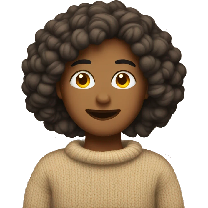 Cozy tan sweater emoji