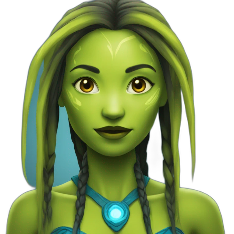 An Avatar Na'vi girl emoji