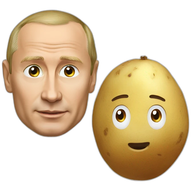 Putin and potato emoji