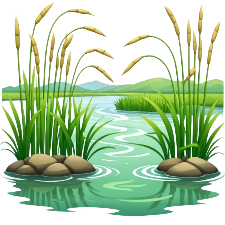 Reeds and river emoji