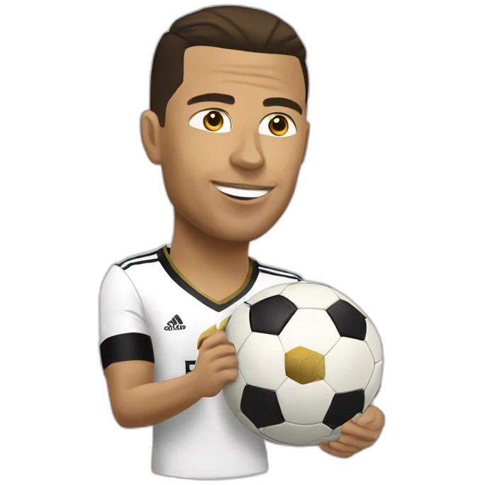 Ronaldo et ballon dor emoji