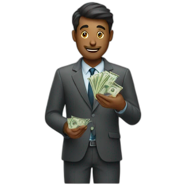 paying money by a man emoji