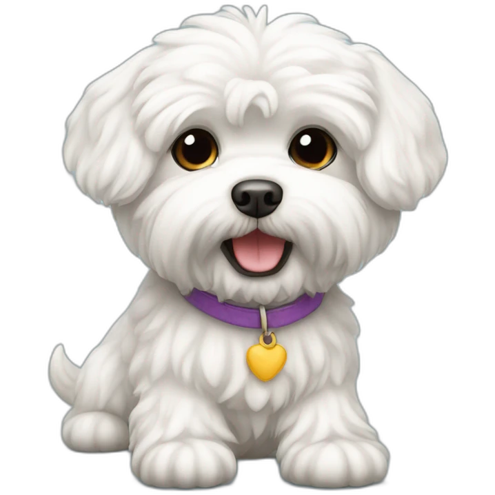 dog bichon maltese emoji