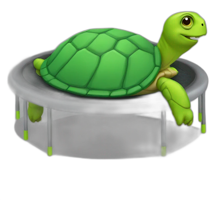 Trampoline tortue emoji