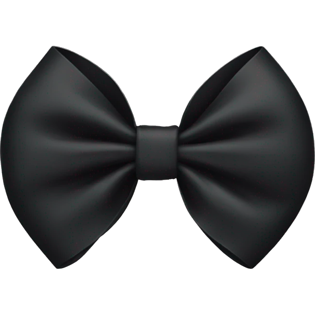Black bow emoji