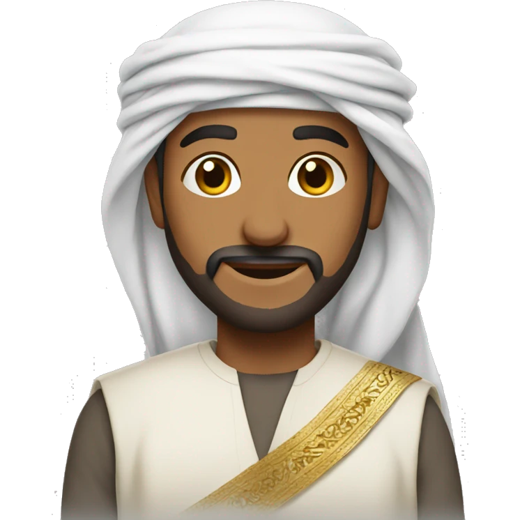 Arabian in national clothing emoji